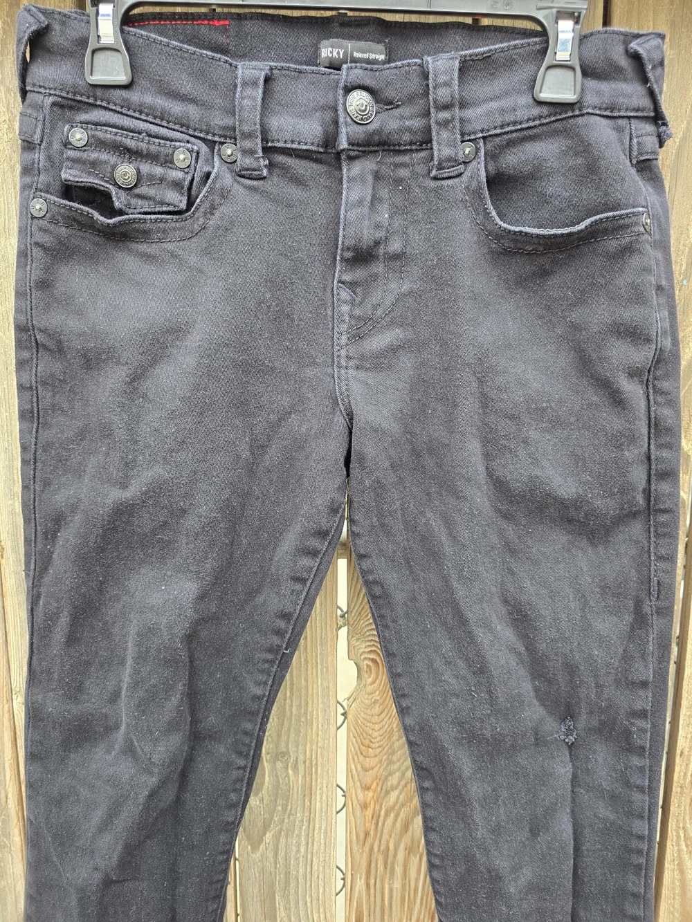 True Religion Black Men’s Ricky Jeans Classic Straight Fit Size 29